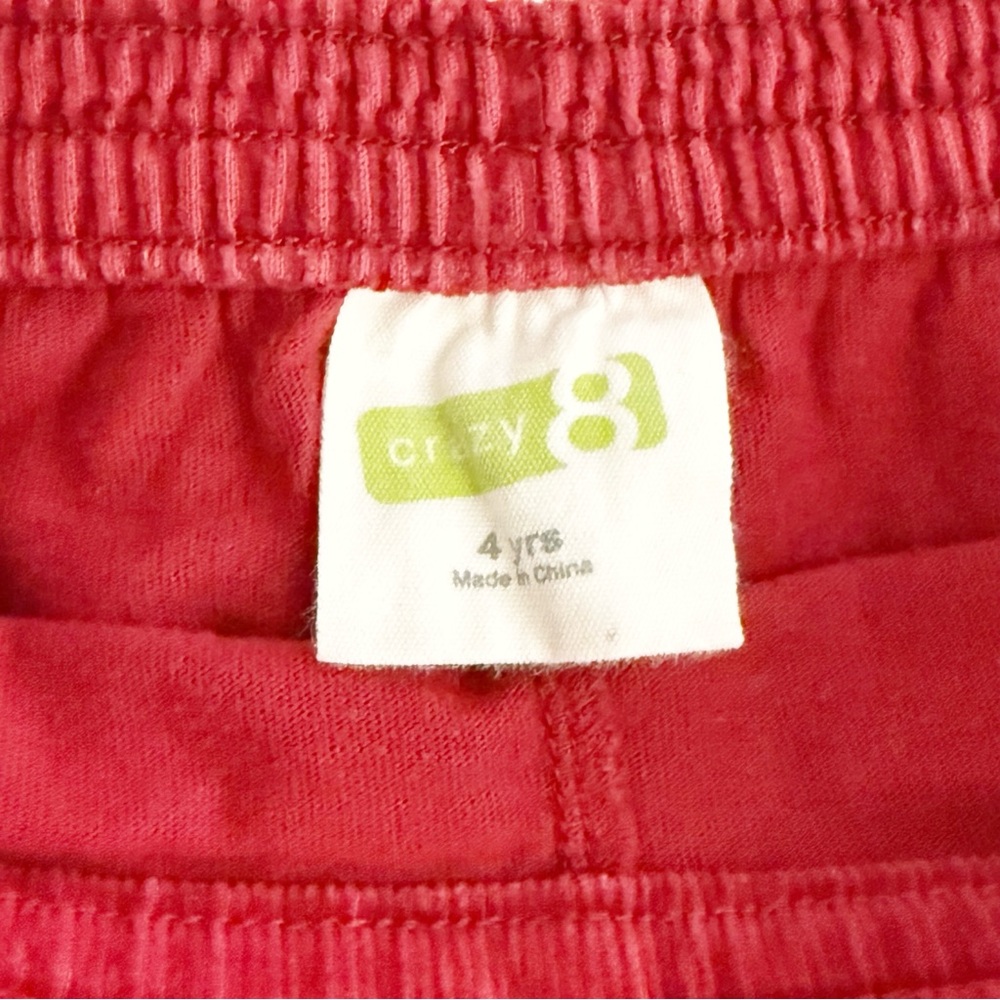 Crazy 8 EUC 2011 Red Corduroy Pleated Skirt Size 4 - Picture 4 of 8
